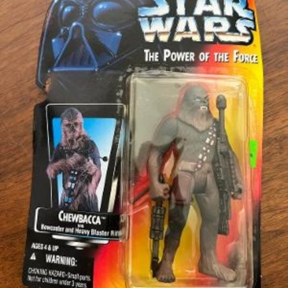 Star Wars Power of The Force Red Card (1995) Kenner Chewbacca Figure